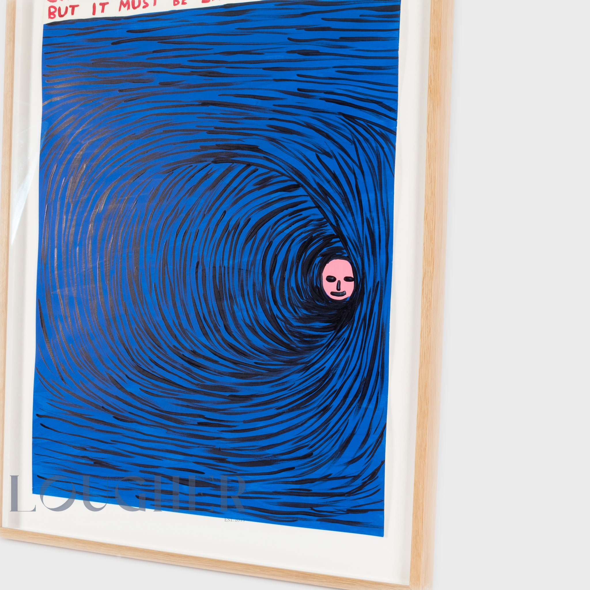 David Shrigley, Untitled (Life Can Only Be Understood Backwards), 2019