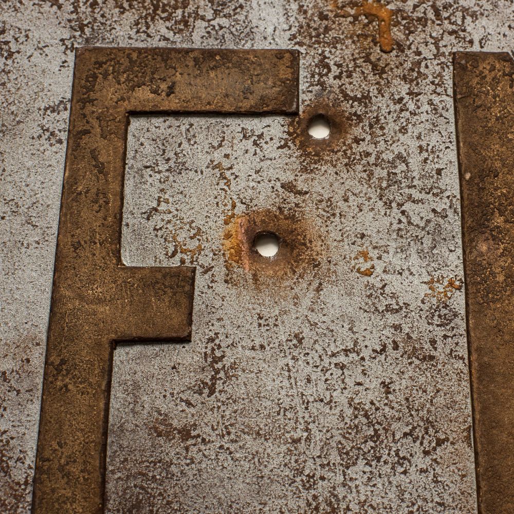 Ed Ruscha, Rusty Signs - Dead End 1, 2014