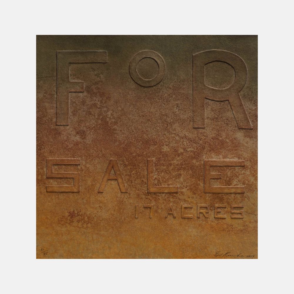 Ed Ruscha, Rusty Signs - For Sale, 2014