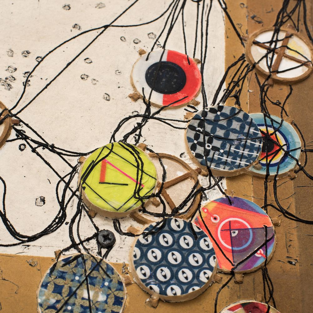 Jacob Hashimoto, Far Nearer to the End of Things, Far Below These Meditations on Time and Death, We  Rest Unmapped…, 2019