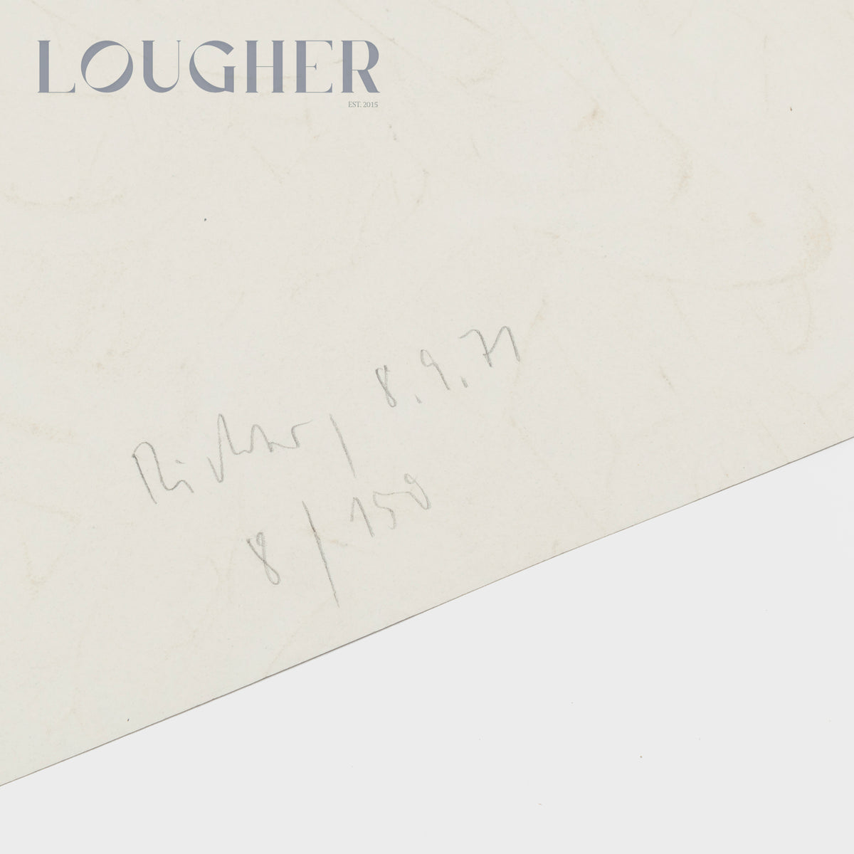 Gerhard Richter, Vermalung (Grau) [Butin 37] (1971), 1971 - Lougher Contemporary