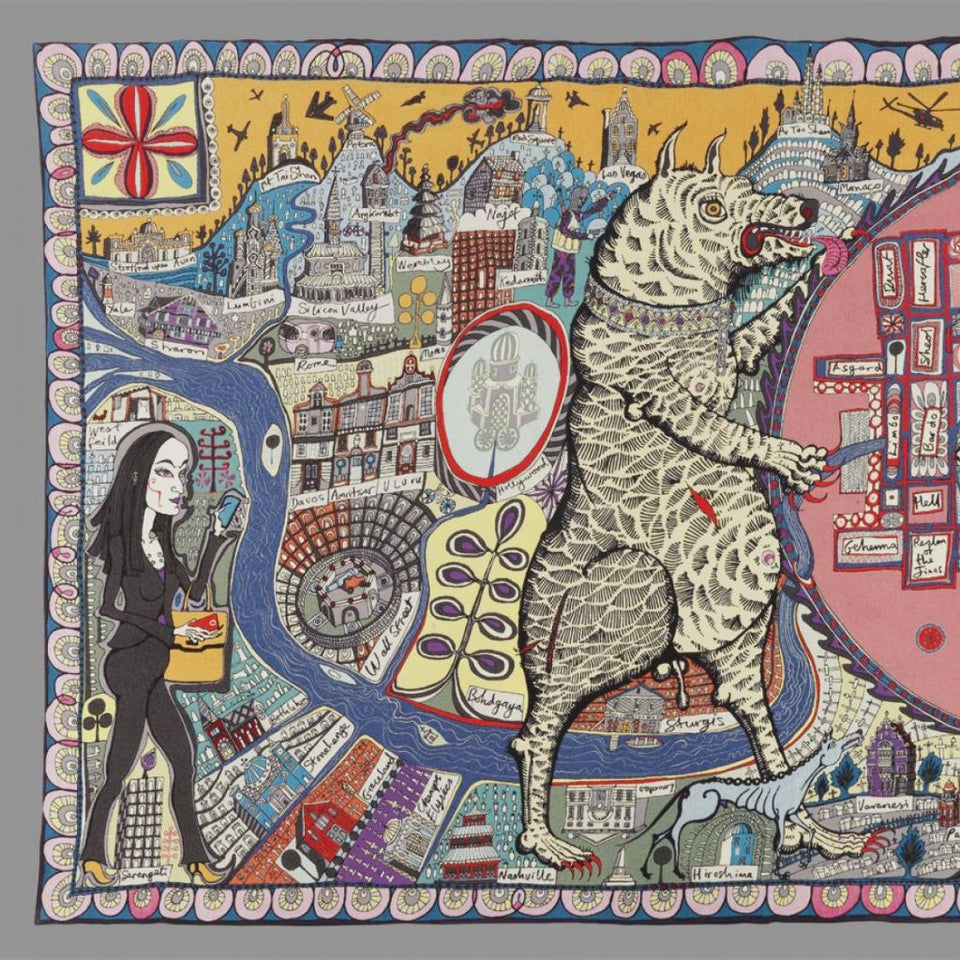 Grayson Perry, Map of Truths and Beliefs, 2011 For Sale - Lougher Contemporary