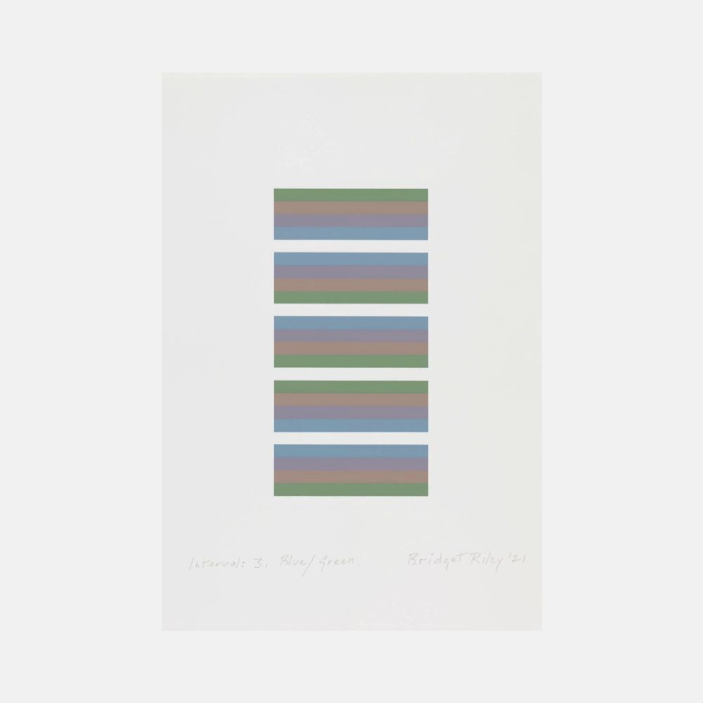 Bridget Riley, Intervals 3 (full set of 3), 2021 For Sale - Lougher Contemporary