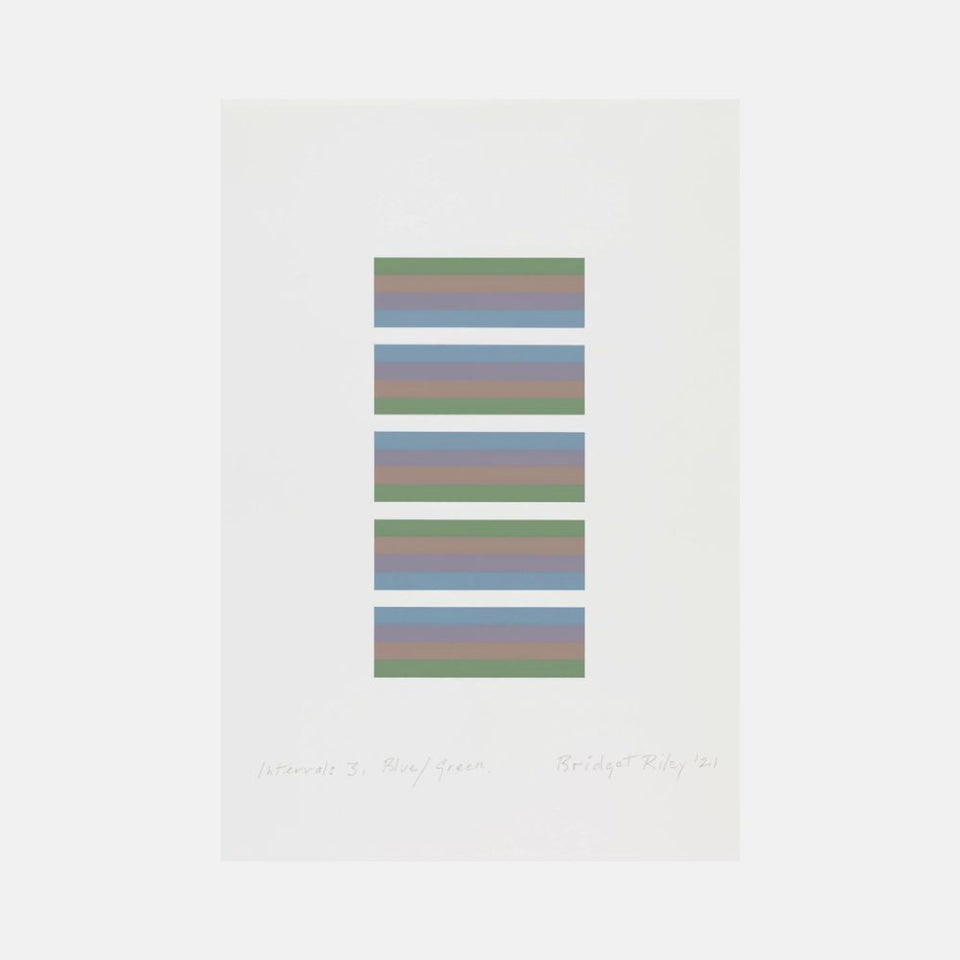 Bridget Riley, Intervals 3 (full set of 3), 2021 For Sale - Lougher Contemporary