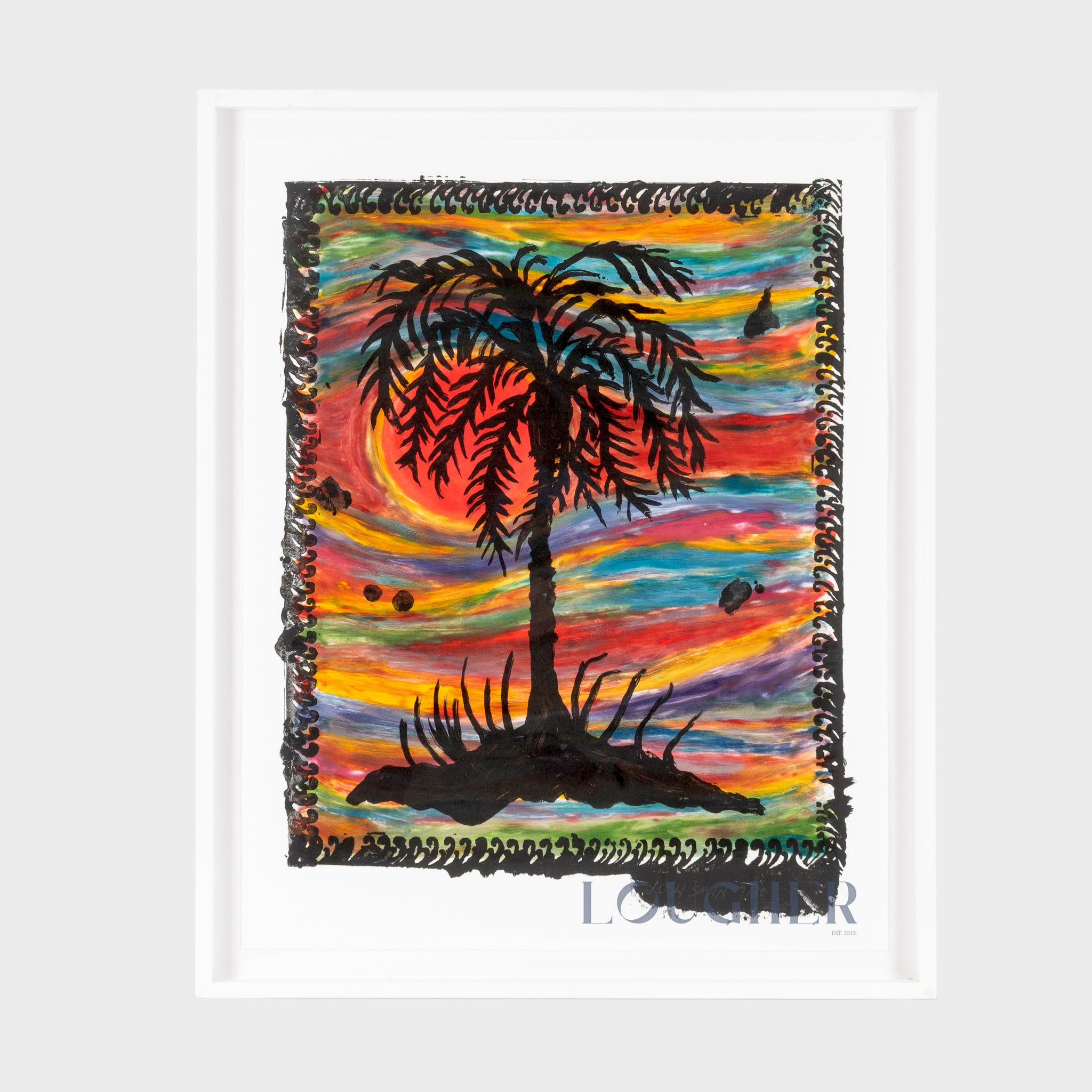 Josh Smith , Untitled (Palm Tree print), 2021 For Sale | Lougher Contemporary 