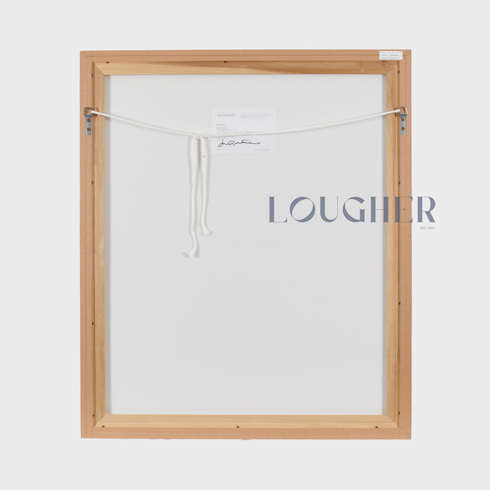 Julian Opie, Paper Head 4, 2019 For Sale | Lougher Contemporary