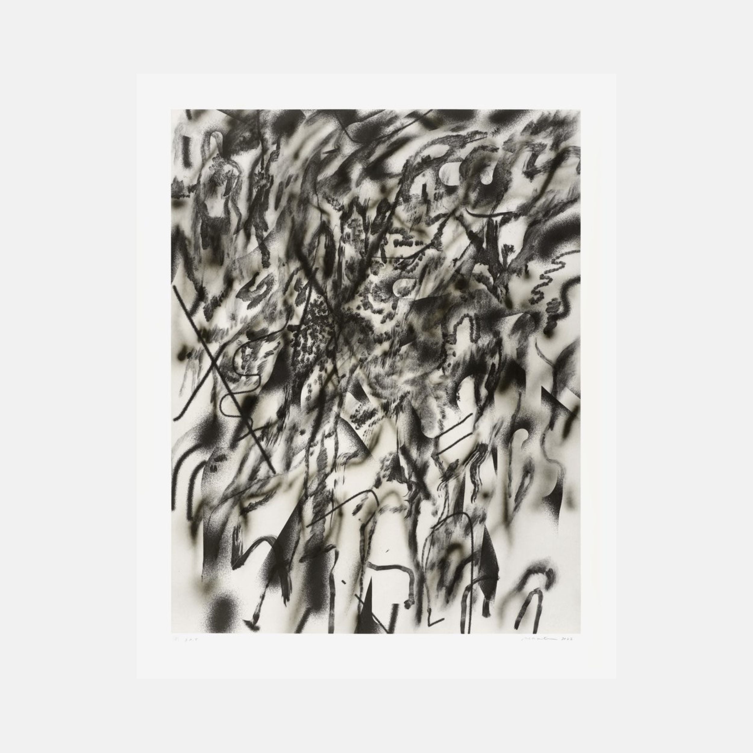 Julie Mehretu, Corner of Lake and Minnehaha (smoke), 2022 For Sale | Lougher Contemporary 