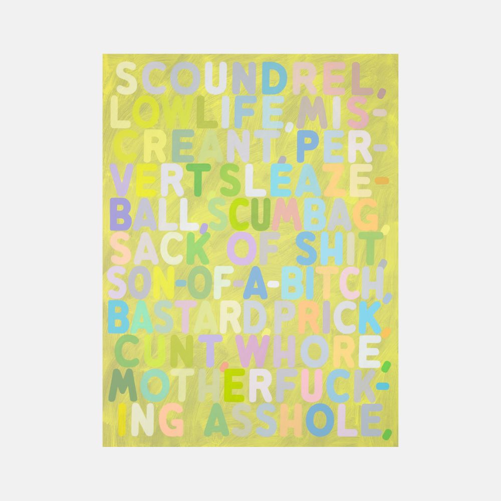 Mel Bochner, Scoundrel, 2010