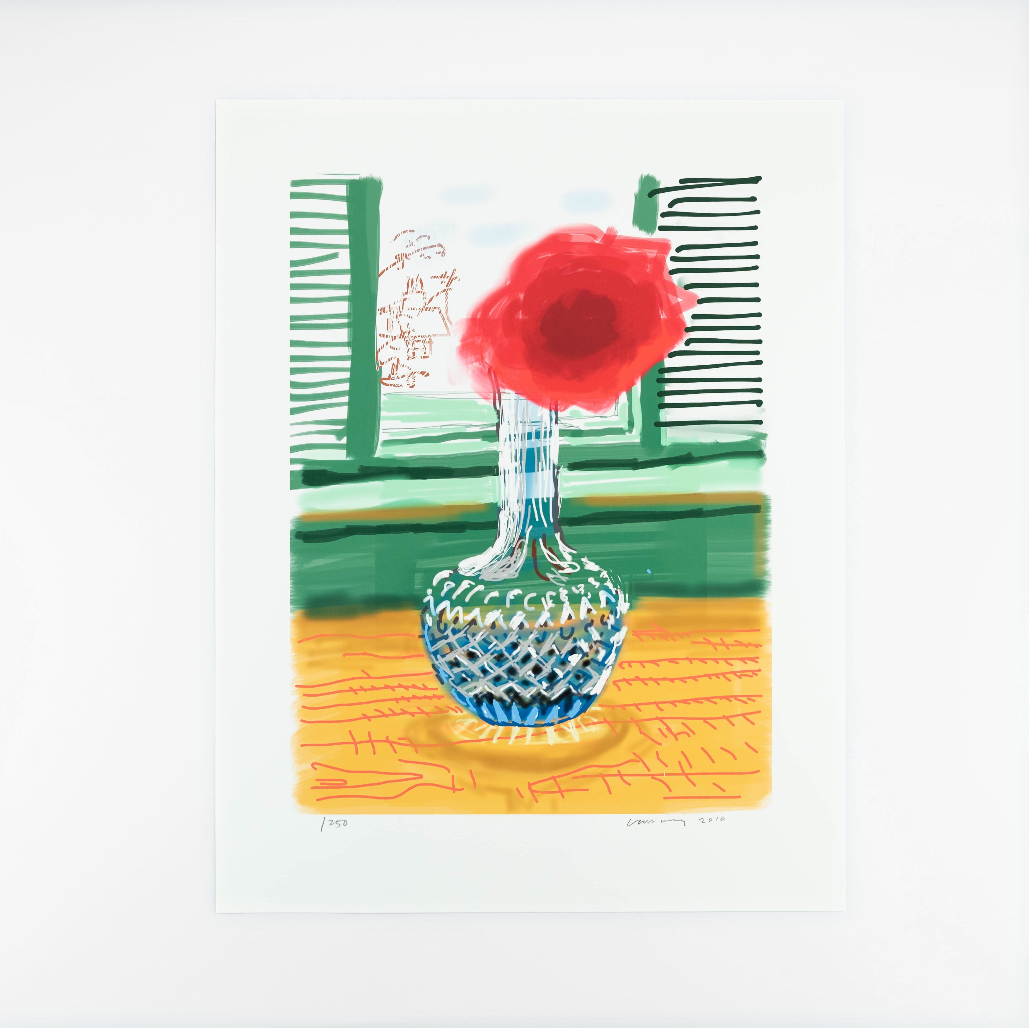 David Hockney, My Window. Art Edition. Set of four prints, 2019 For Sale | Lougher Contemporary