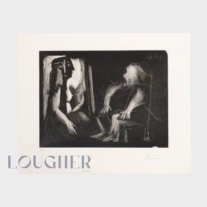 Pablo Picasso, "Scène d'intérieur: l'atelier" (1963) (Bloch 1128; Baer 1125.II.B.b.1), 1963