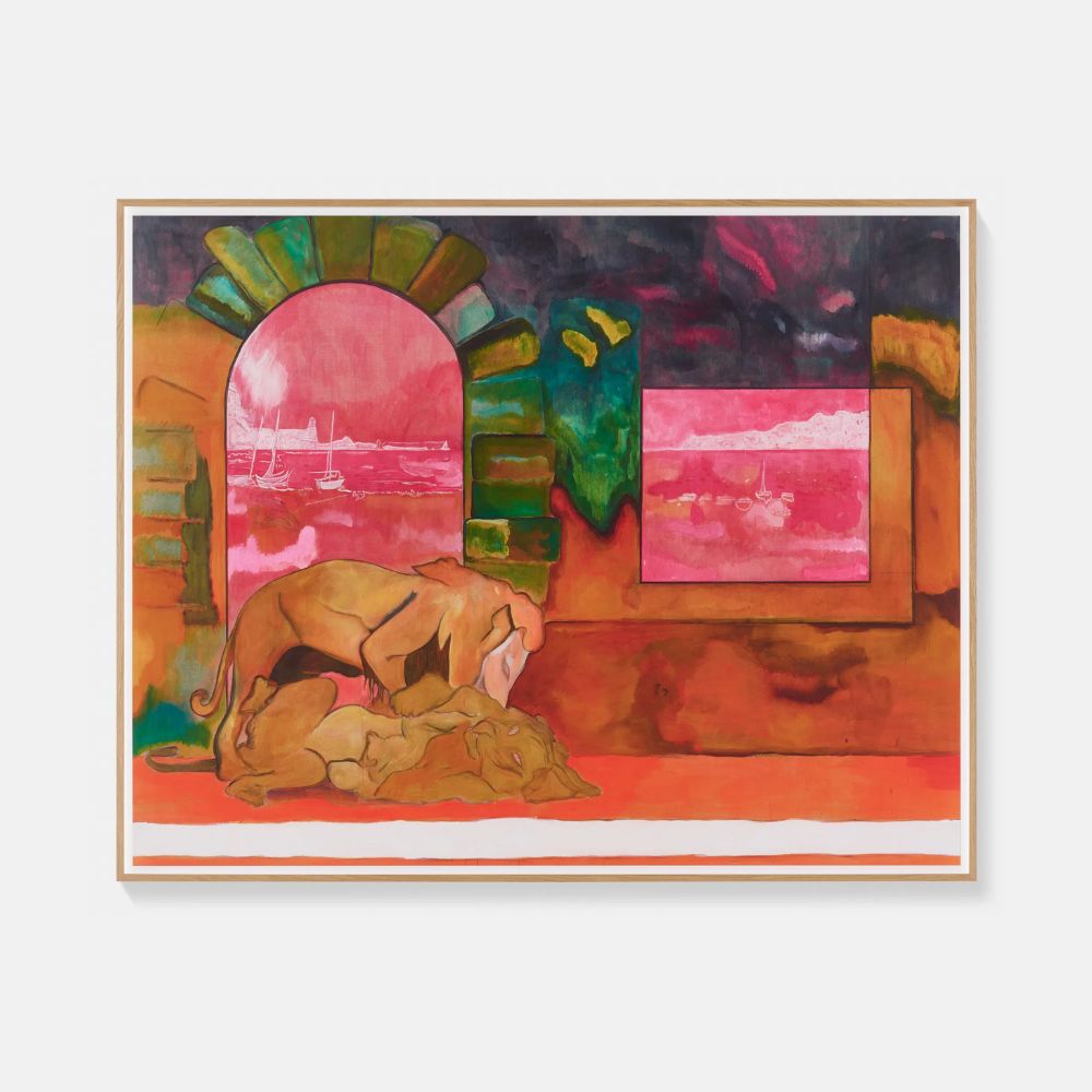 Peter Doig, D3-4B Lions (Ghost) (Small), 2026 For Sale | Lougher Contemporary