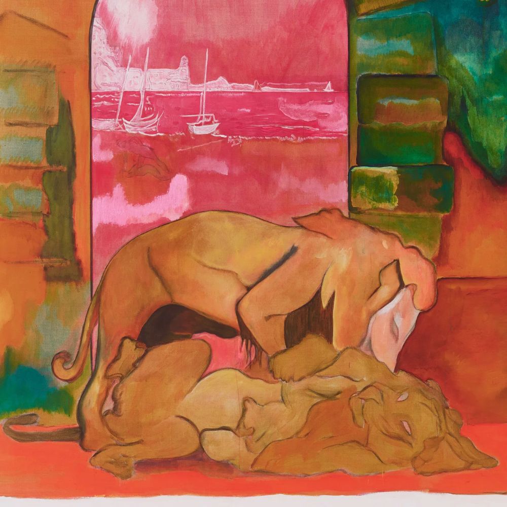 Peter Doig, D3-4B Lions (Ghost) (Small), 2026 For Sale | Lougher Contemporary