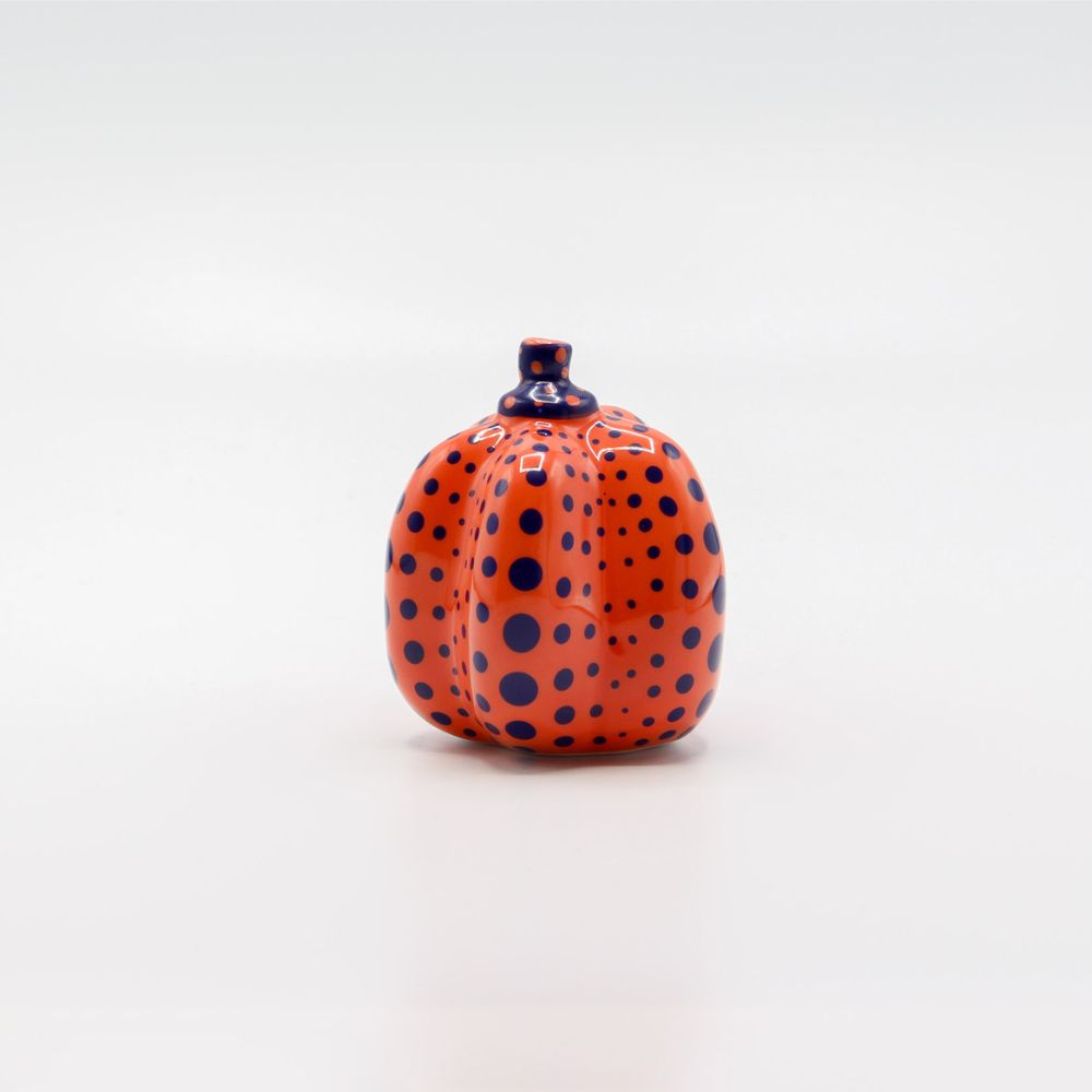 Yayoi Kusama, Pumpkin (Limoges) (Red and Black), 2002