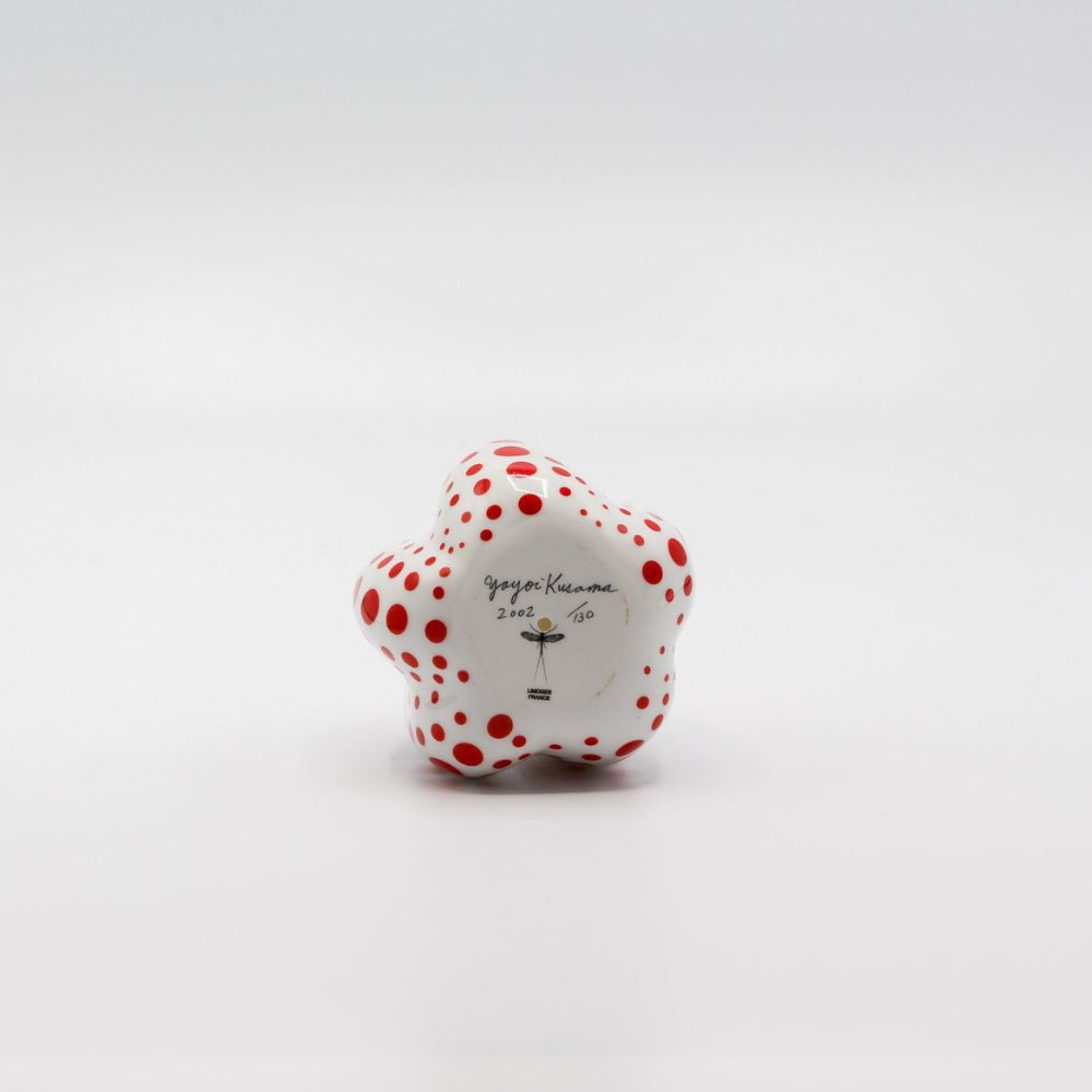 Yayoi Kusama, Pumpkin (Limoges) (White and Red), 2002
