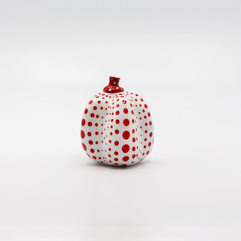 Yayoi Kusama, Pumpkin (Limoges) (White and Red), 2002