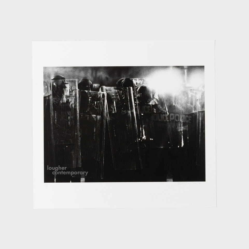 Robert Longo, Untitled (Riot Cops), 2017 For Sale - Lougher Contemporary