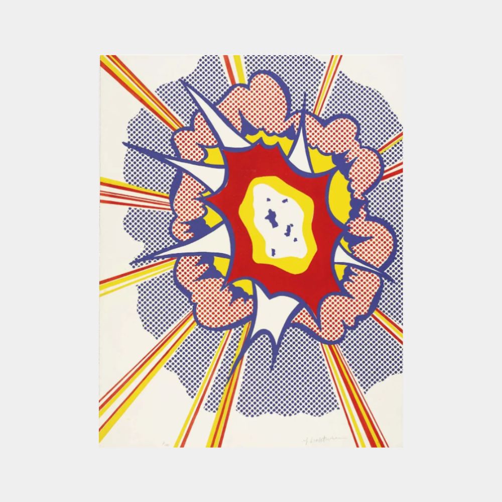 Roy Lichtenstein Explosion 1967 lithograph