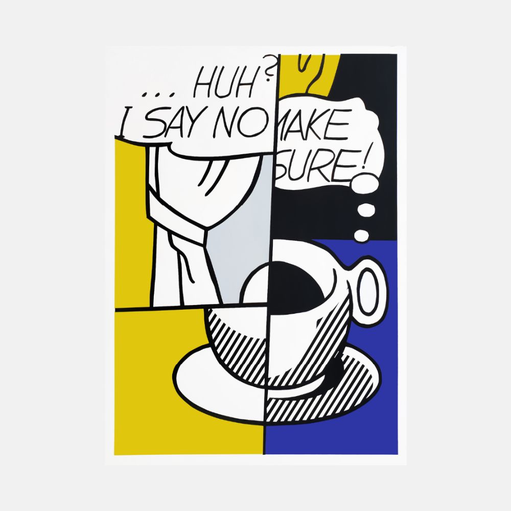 Roy Lichtenstein ... HUH? 1976 screenprint