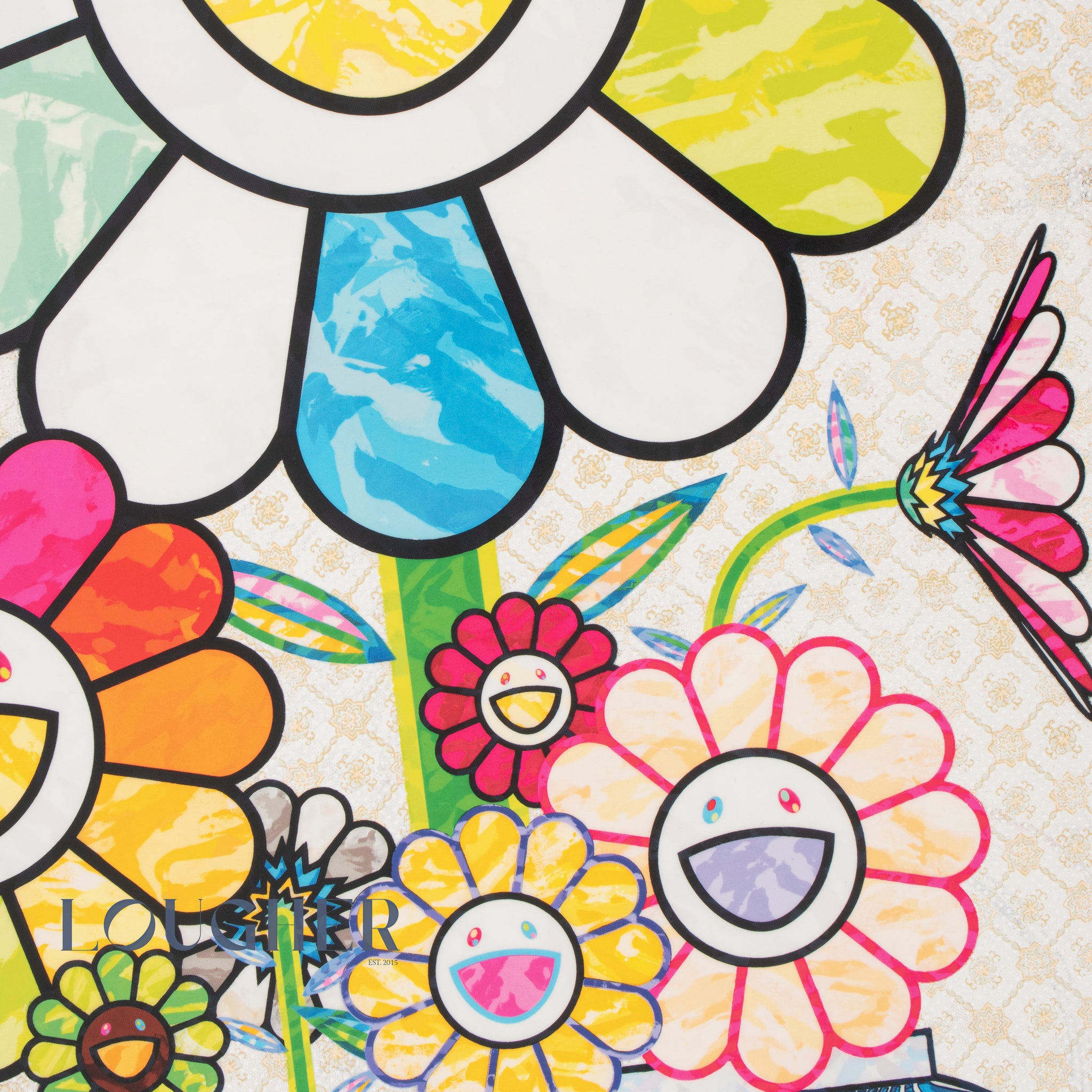 Takashi Murakami, Murakami Flowers in a Qinghua Vase, 2024 For Sale | Lougher Contemporary 