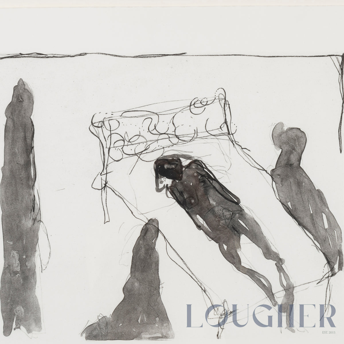 Limited edition print of Tracey Emin's "She Watched" from 2017, featuring her distinctive artwork style.