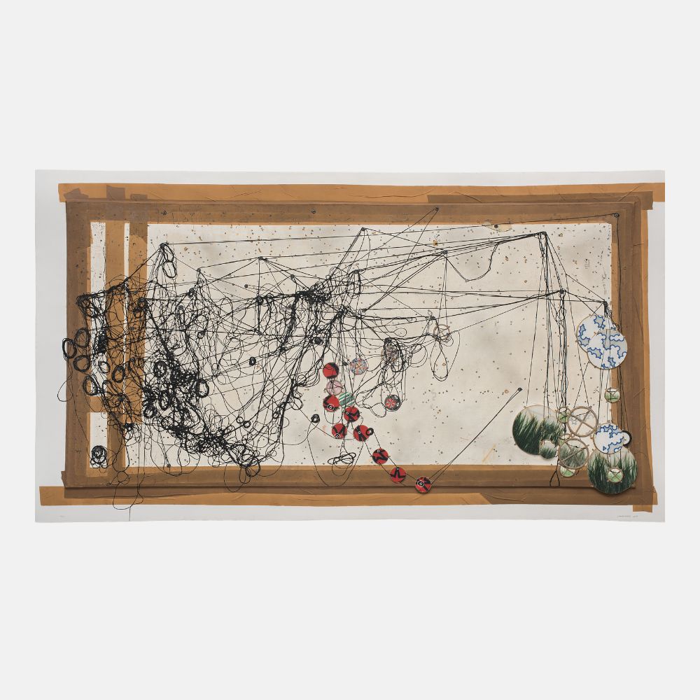 Jacob Hashimoto, Tracing the Ever-Fragile Balance of Dreamless Silence: This Unruly Forest, These Imaginings, and…, 2019