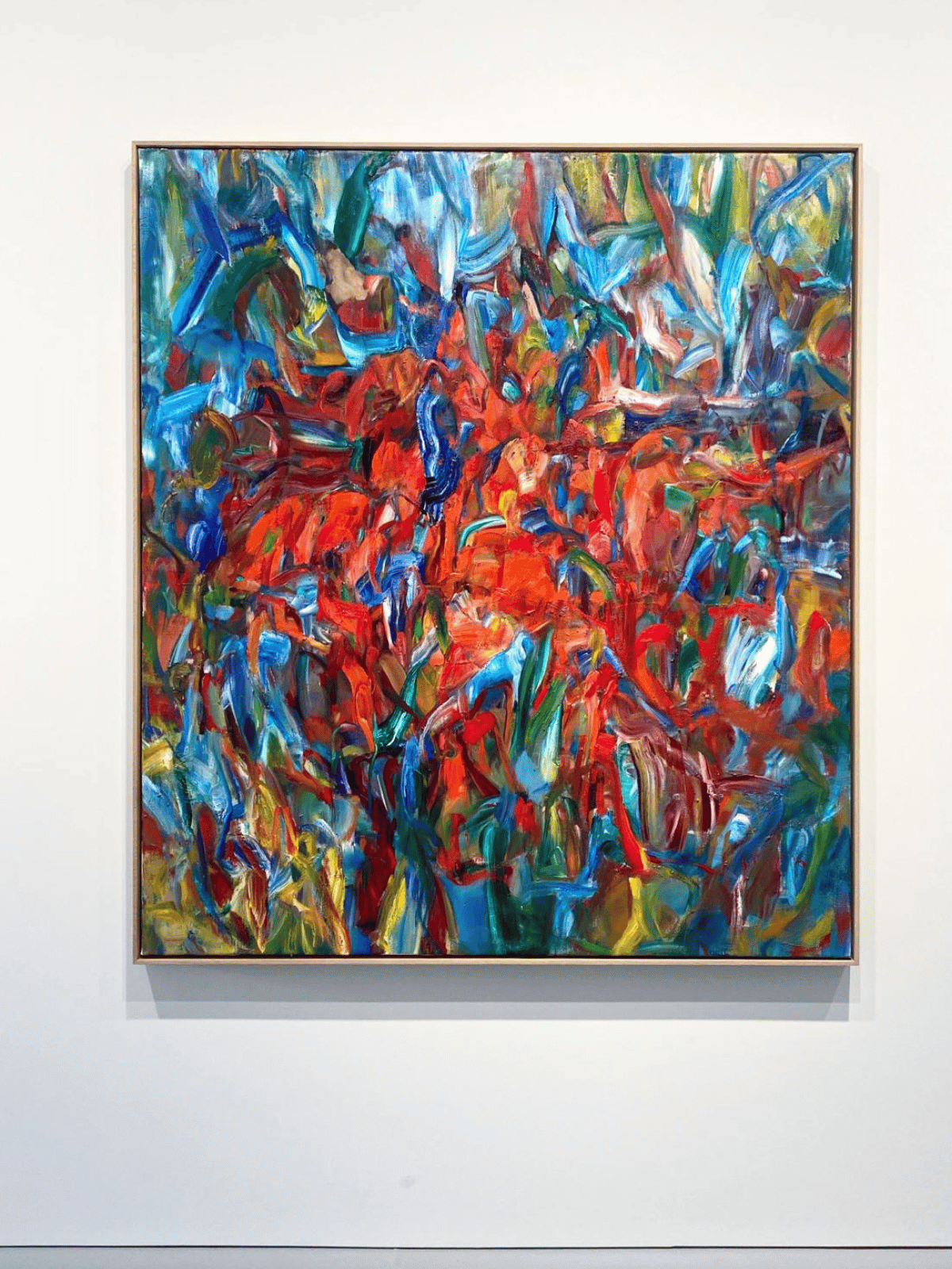 Colourful Abstract artwork in art gallery