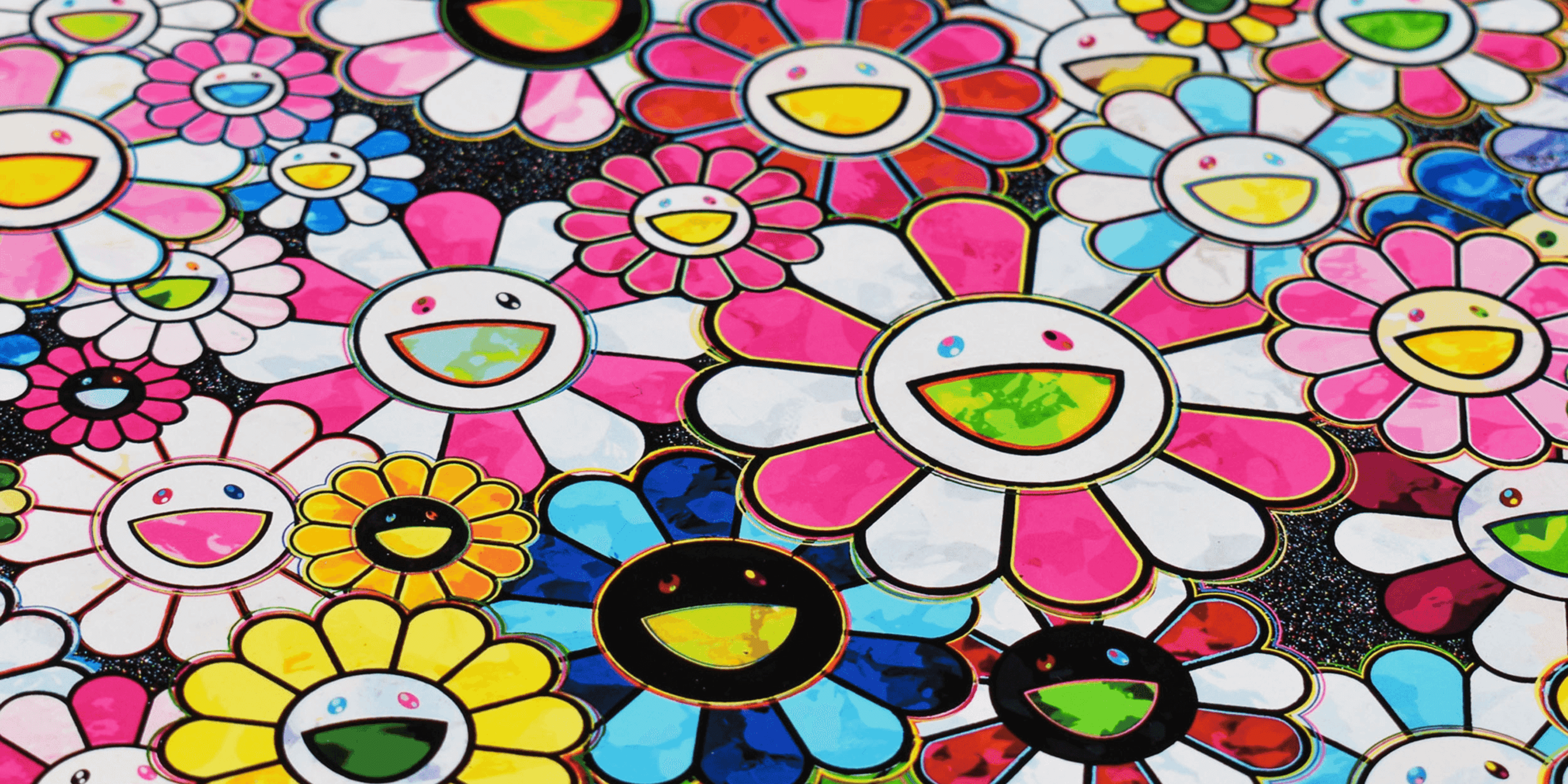 Takashi Murakami, TM/KK For BLM. Black Flowers and Skulls Takashi Murakami, TM/KK For BLM. Black Flowers and Skulls