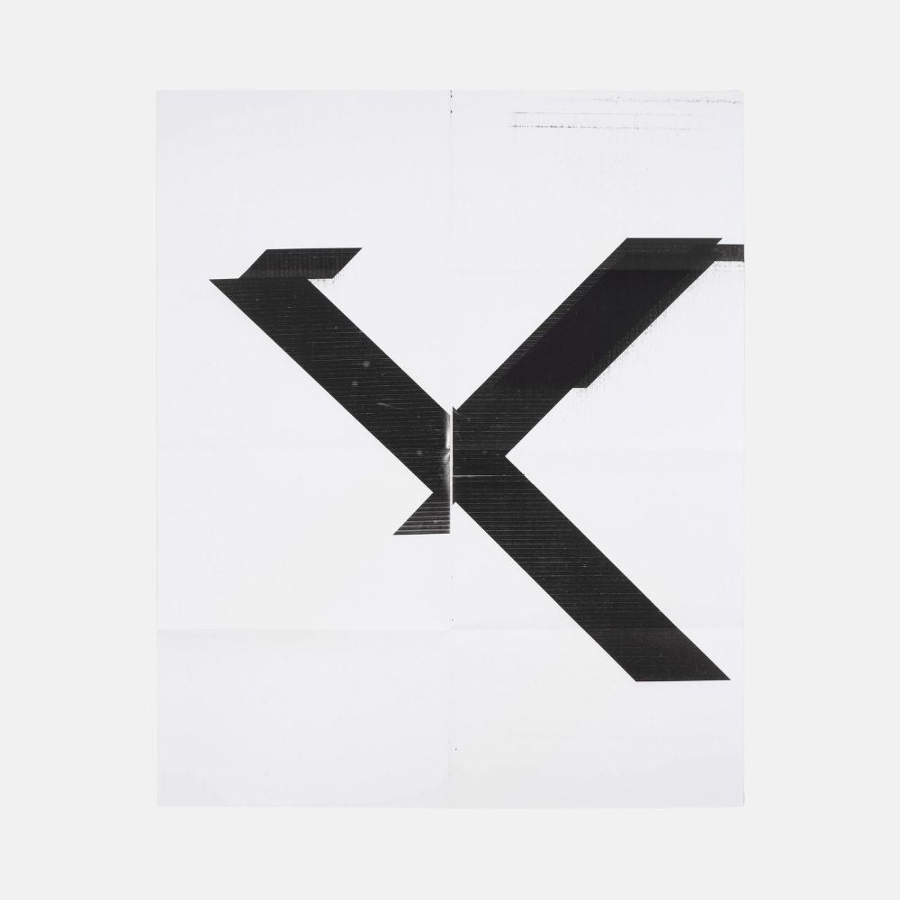 Wade Guyton, X Poster (Untitled, 2007, Epson UltraChrome inkjet on linen, 84 x 69 inches, WG1209), 2013 For Sale | Lougher Contemporary 
