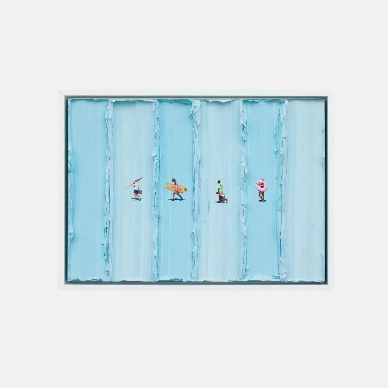 Limited edition Werner Bronkhorst "Walk on Water" art print from 2025, featuring detailed water and figure imagery.