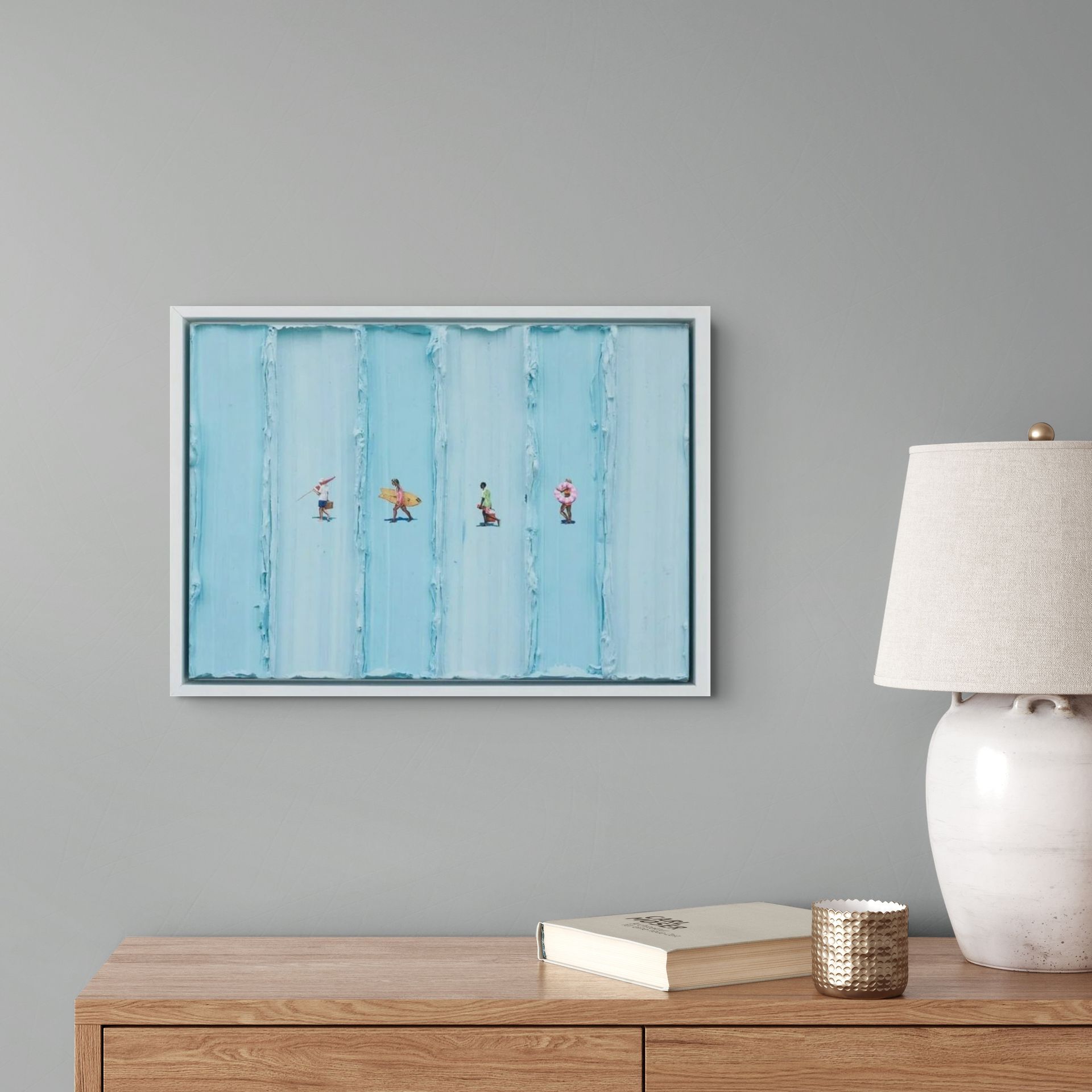 Limited edition Werner Bronkhorst "Walk on Water" art print, showing interior detail of the 2025 artwork.
