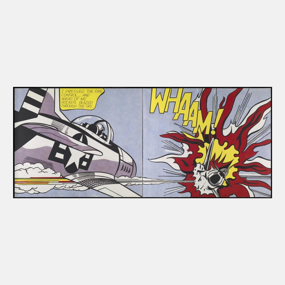 Large-Format Roy Lichtenstein Prints Whaam! Signed Print Roy Lichtenstein