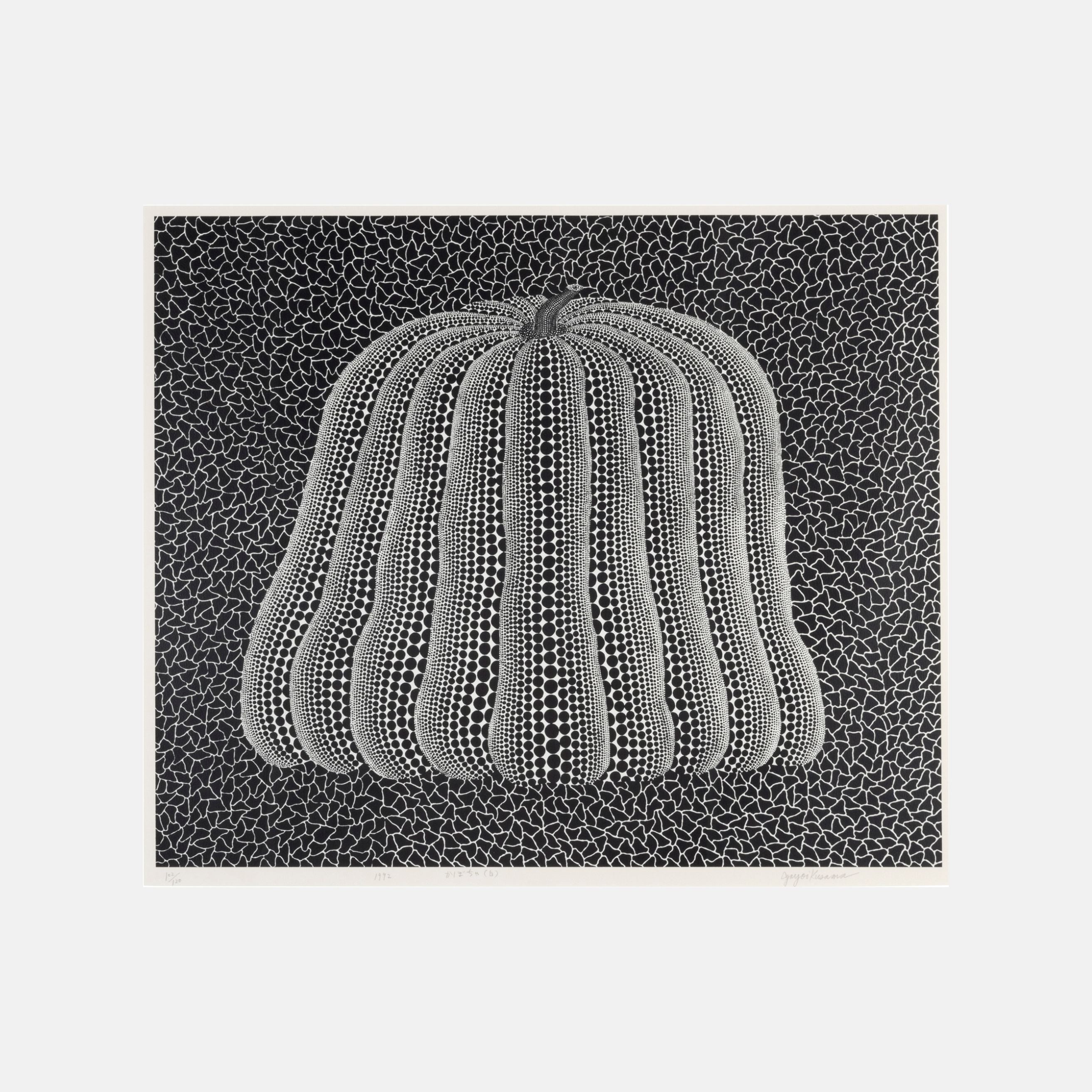 Yayoi Kusama, Pumpkin (White Y), 1992