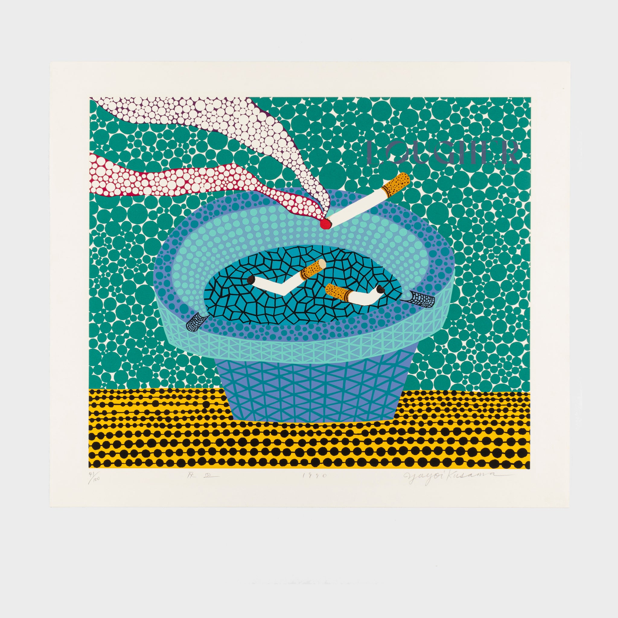 Yayoi Kusama, Ashtray, 1990 For Sale | Lougher Contemporary