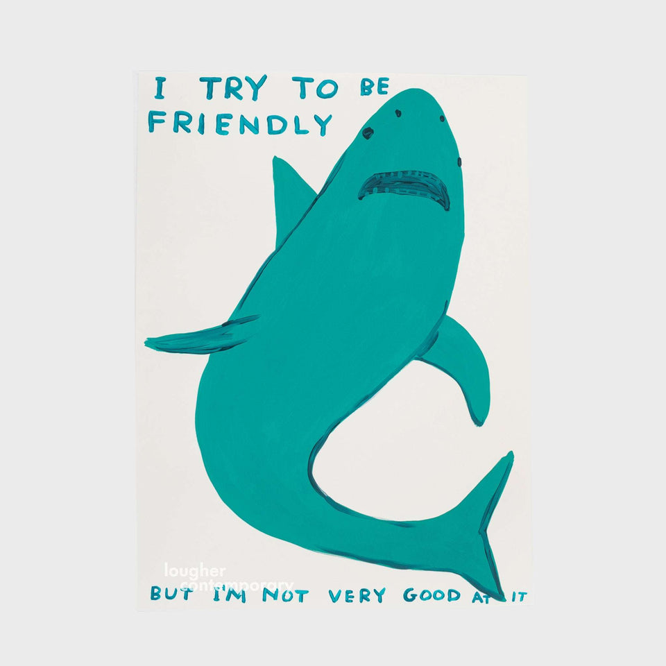 David Shrigley, I Try To Be Friendly, 2022 For Sale - Lougher Contemporary