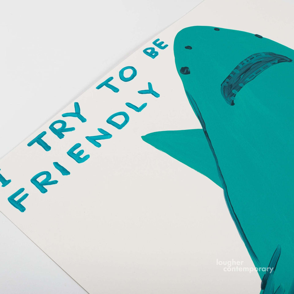 David Shrigley, I Try To Be Friendly, 2022 For Sale - Lougher Contemporary
