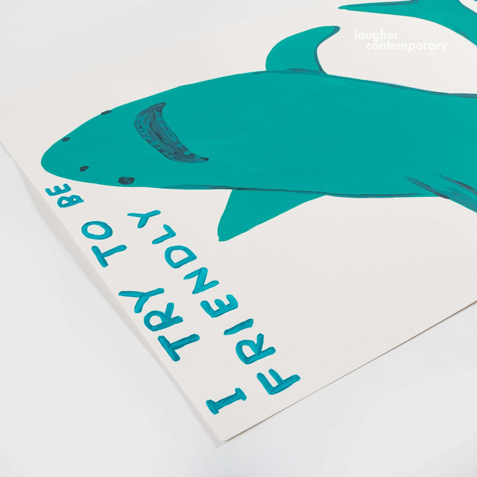 David Shrigley, I Try To Be Friendly, 2022 For Sale - Lougher Contemporary