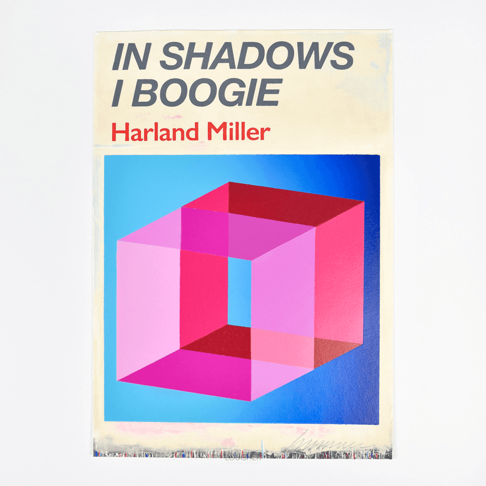 Harland Miller, In Shadows I Boogie (Blue), 2019 For Sale - Lougher Contemporary