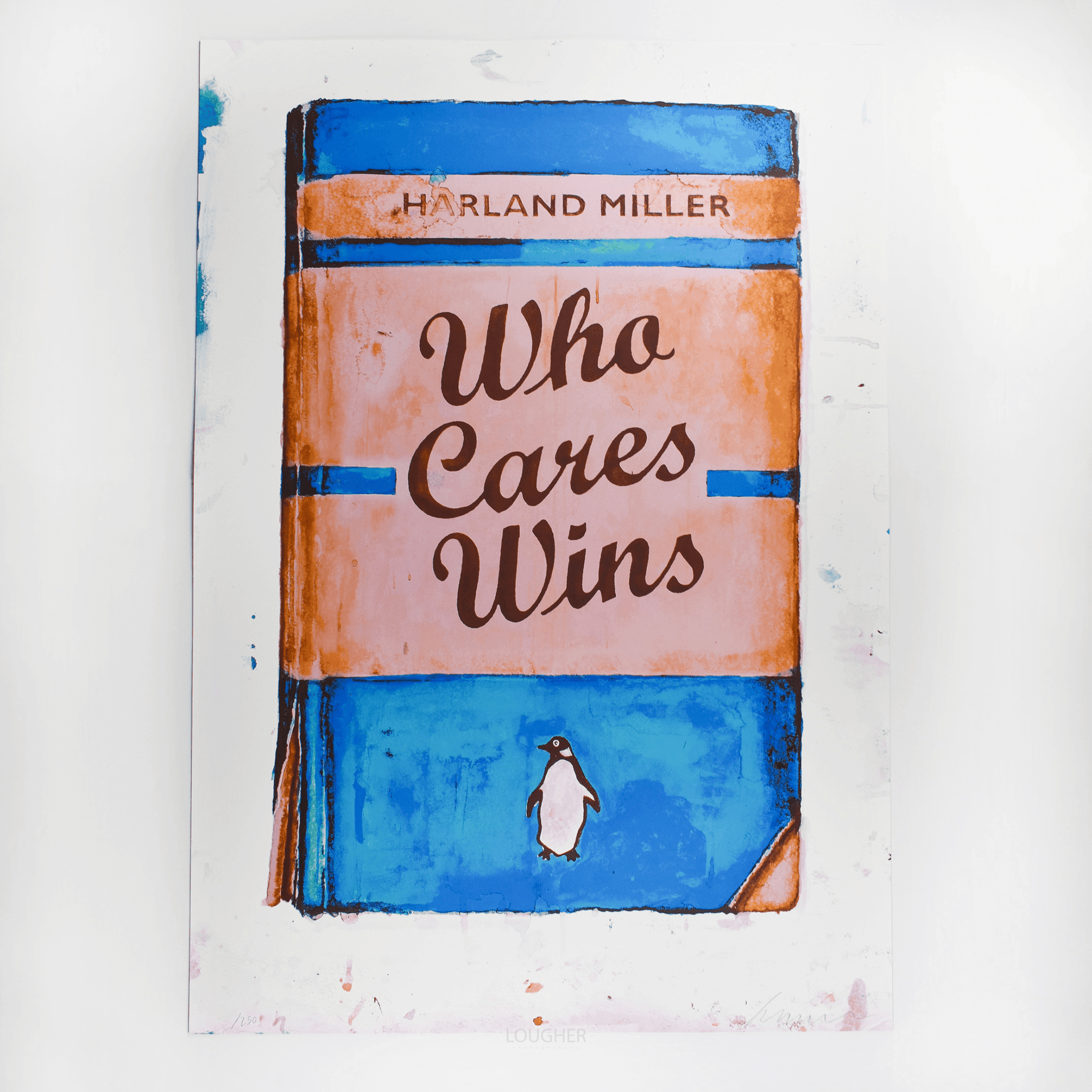 Harland Miller, Who Cares Wins, 2020 For Sale - Lougher Contemporary