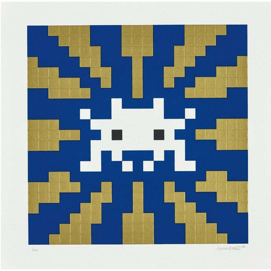Invader, Sunset (Gold and Blue), 2018 For Sale - Lougher Contemporary