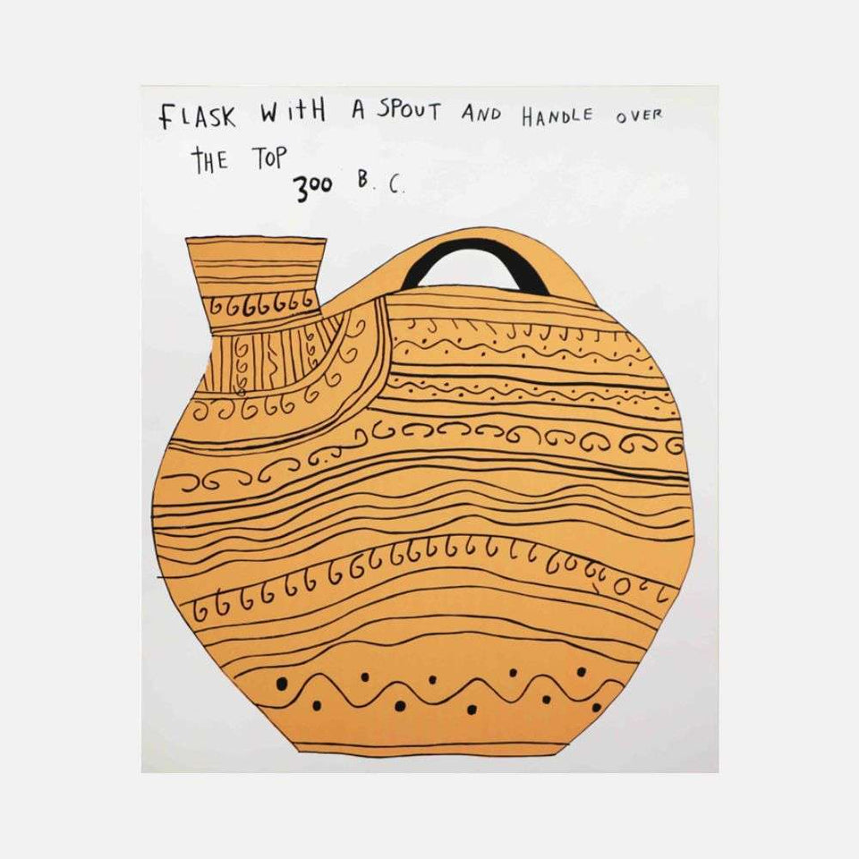 Jonas Wood, Flask (Orange), 2015 For Sale - Lougher Contemporary
