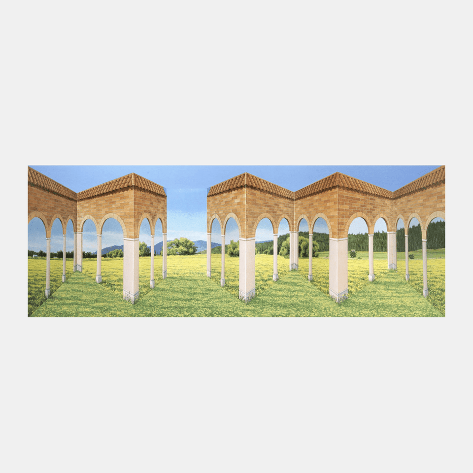 Patrick Hughes, Gazebo, 2005 For Sale - Lougher Contemporary