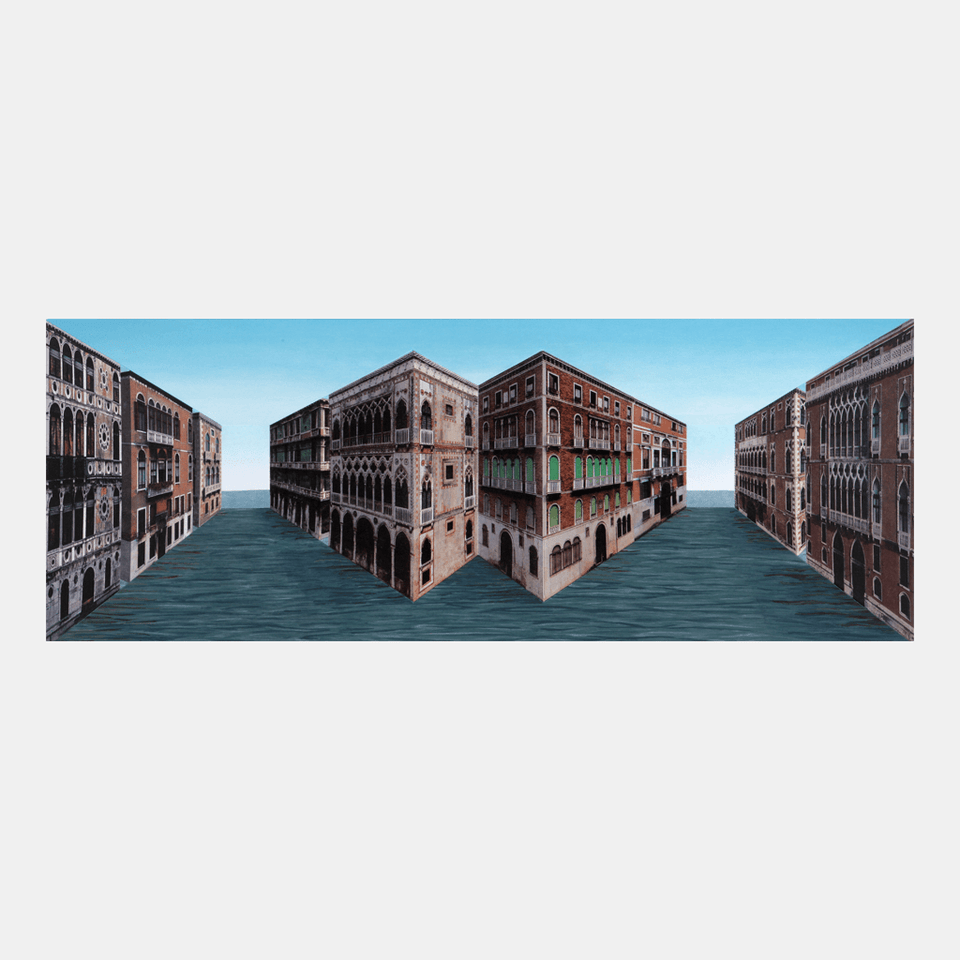 Patrick Hughes, Grand Canals, 2007 For Sale - Lougher Contemporary