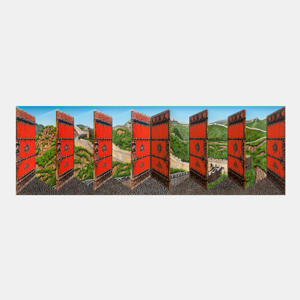 Patrick Hughes, Great Wall, 2016 For Sale - Lougher Contemporary