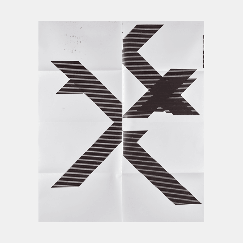 Wade Guyton, X Poster (Untitled, 2007, Epson UltraChrome inkjet on linen, 84 x 69", WG1210), 2018 For Sale - Lougher Contemporary