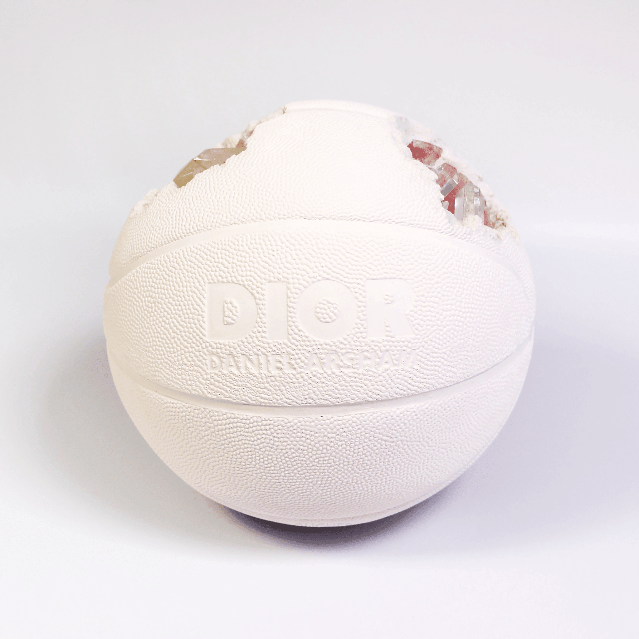 Daniel Arsham x Dior, Future Relic Eroded Basketball, 2020 For Sale - Lougher Contemporary