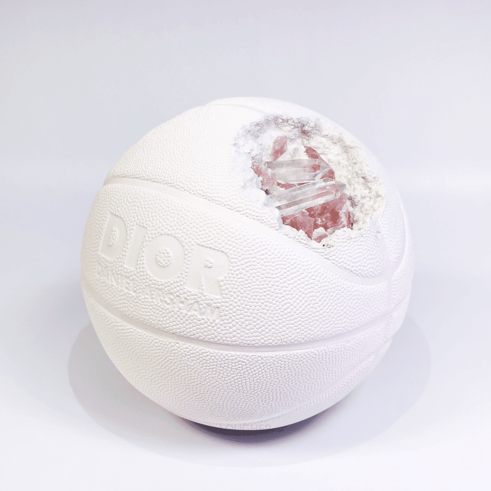 Daniel Arsham x Dior, Future Relic Eroded Basketball, 2020 For Sale - Lougher Contemporary