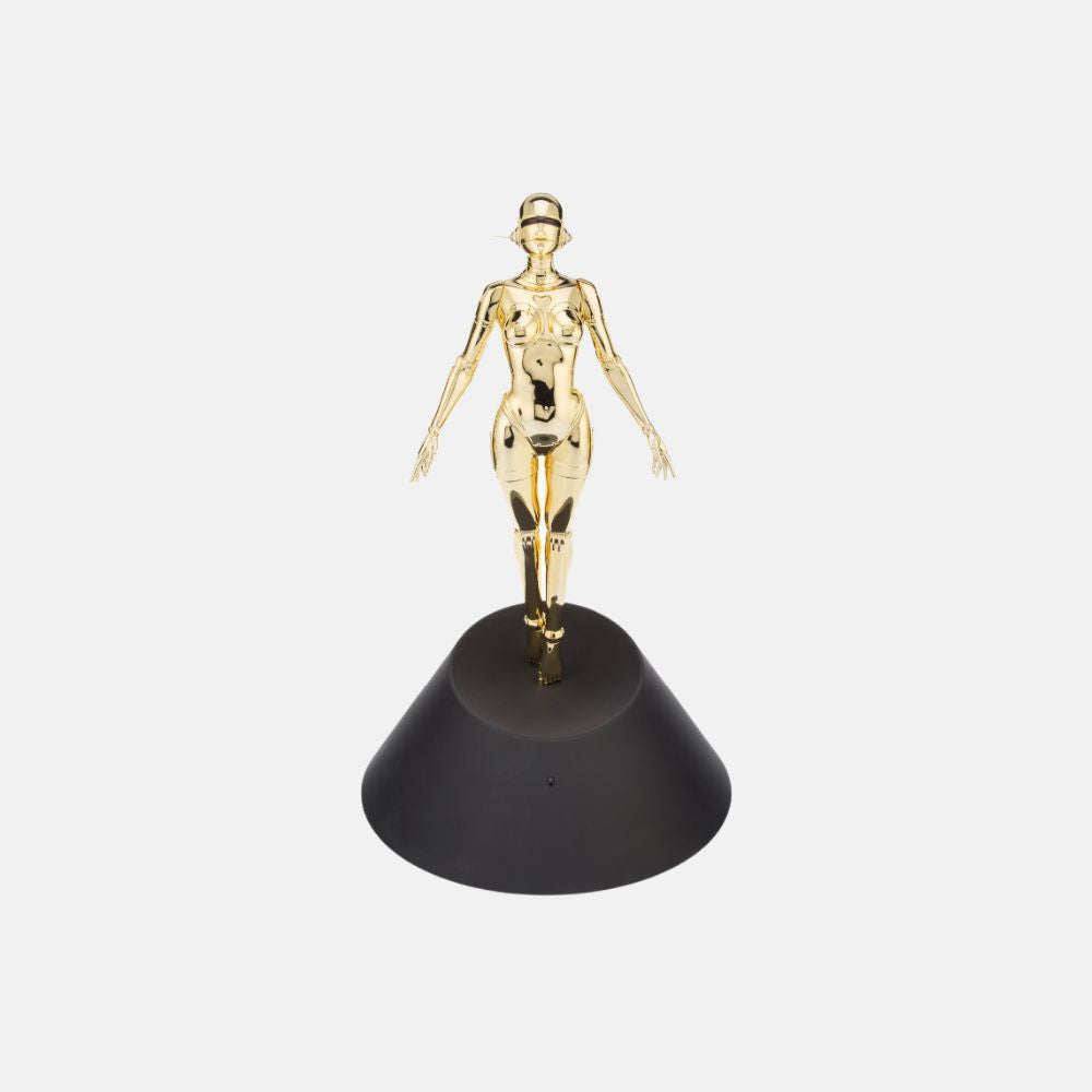 Hajime Sorayama, Sexy Robot Floating 1/4 Scale (Gold), 2020 For Sale - Lougher Contemporary