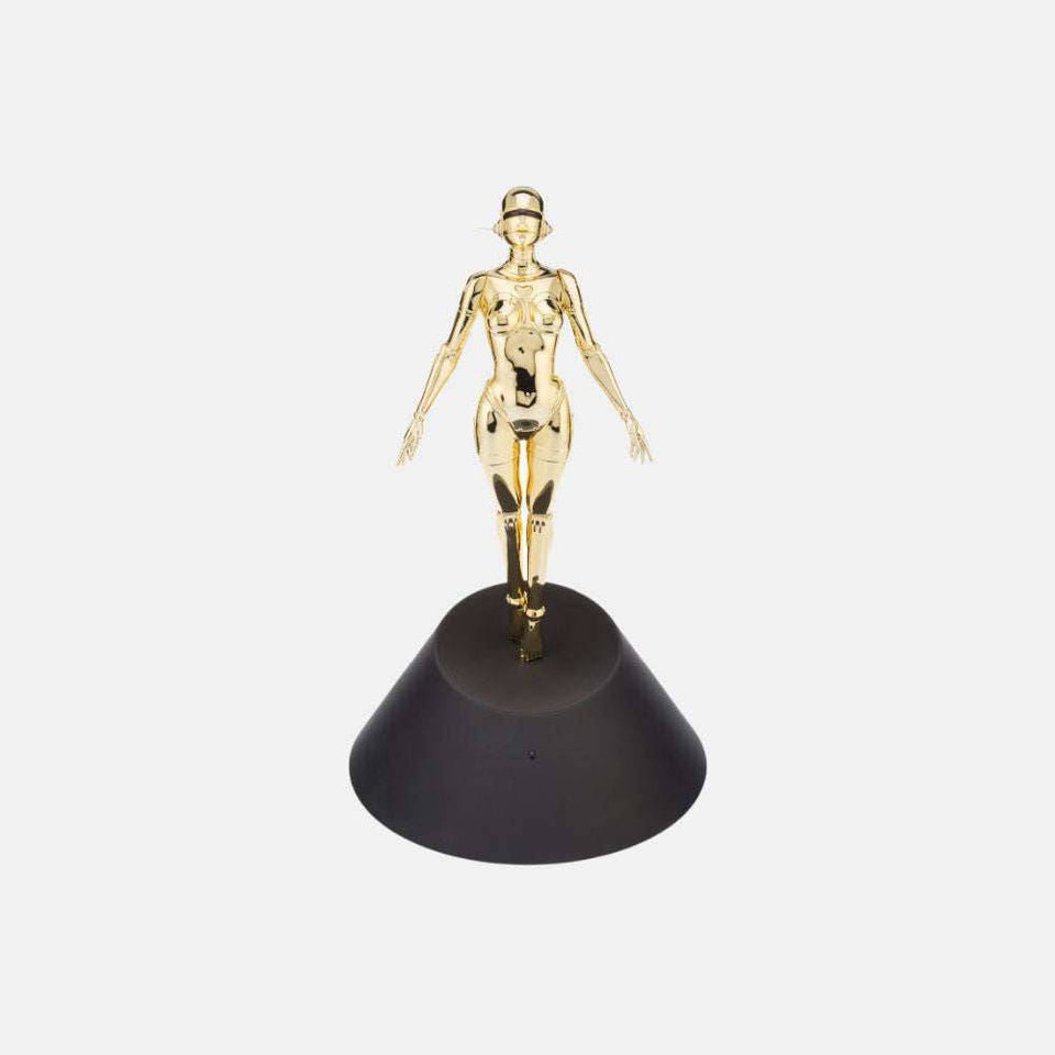Hajime Sorayama, Sexy Robot Floating 1/4 Scale (Gold), 2020 For Sale - Lougher Contemporary