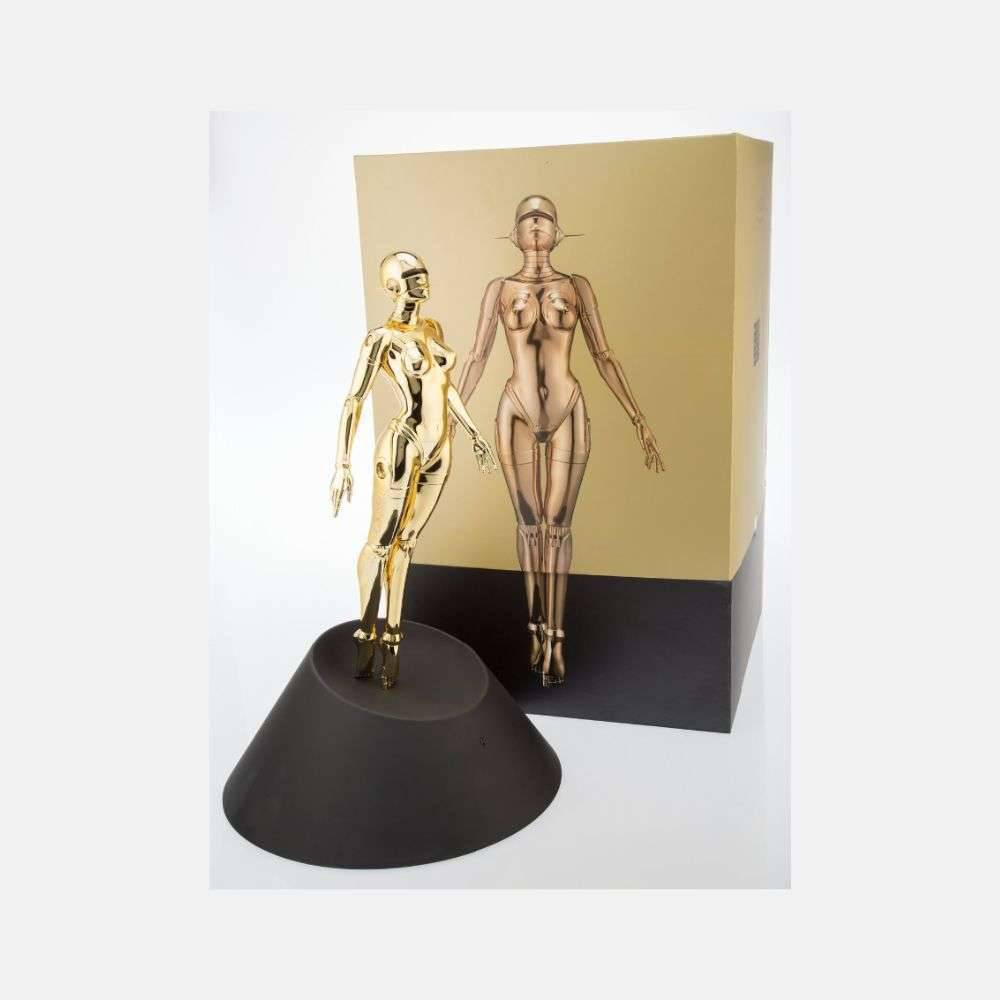 Hajime Sorayama, Sexy Robot Floating 1/4 Scale (Gold), 2020 For Sale - Lougher Contemporary