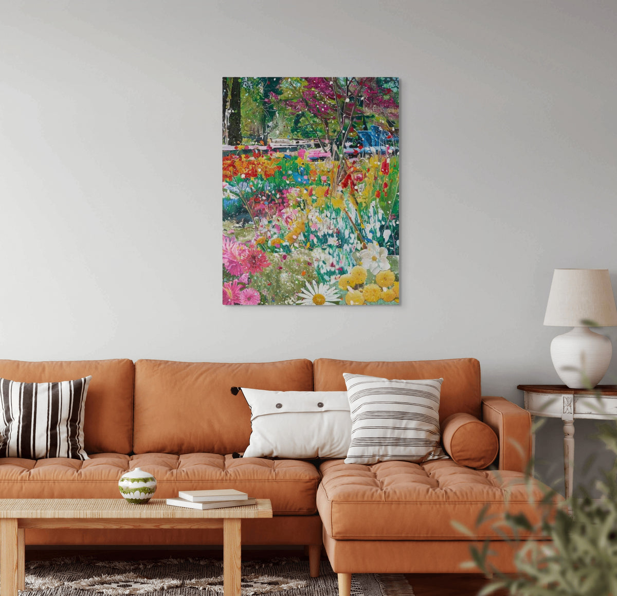 Damien Hirst, H14-3 Tolerance (from the Secrets) (2024), laminated Giclée print featuring a vibrant floral composition.